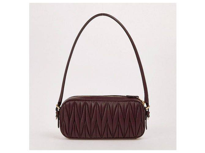 Miu Miu Borsa a spalla Matelassé Pouch Nero - vista 3
