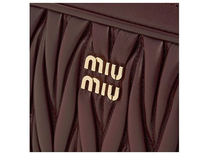 Miu Miu Borsa a spalla Matelassé Pouch Nero - vista 6