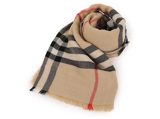 Burberry Sciarpa in lana a quadri Marrone - vista 3