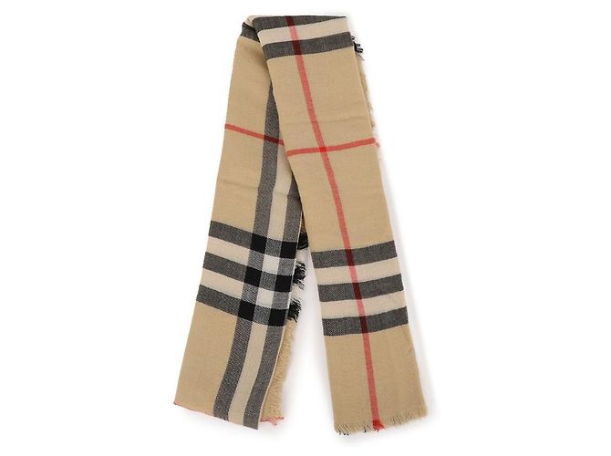 Burberry Sciarpa in lana a quadri Marrone - vista 4