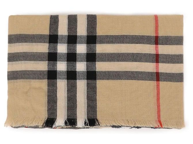 Burberry Sciarpa in lana a quadri Marrone - vista 5