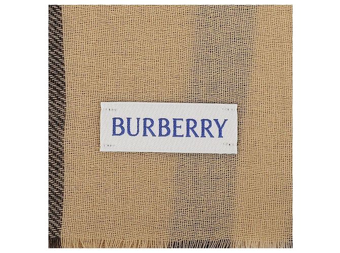 Burberry Sciarpa in lana a quadri Marrone - vista 8