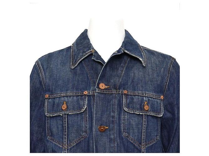 Dolce & Gabbana Giacca in denim di cotone blu da uomo - vista 2