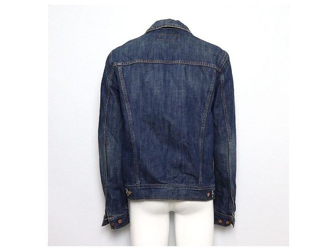 Dolce & Gabbana Giacca in denim di cotone blu da uomo - vista 4