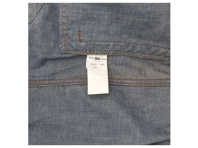 Dolce & Gabbana Giacca in denim di cotone blu da uomo - vista 6