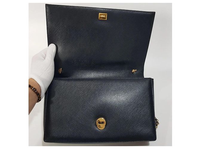 Salvatore Ferragamo Saffiano Vara Change Large Nero - vista 5