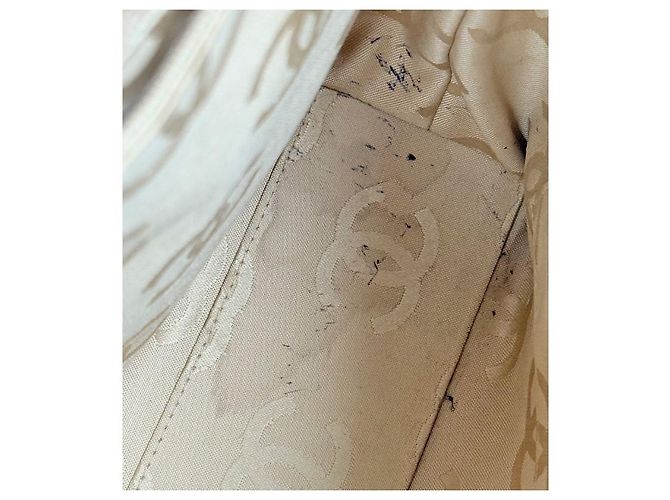 Chanel Borsa Tote Wildstitch Beige Marrone - vista 9