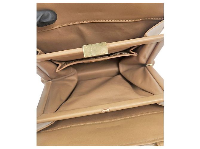 Fendi Mini mala tote Juka em lã bege Marrom - vista 11