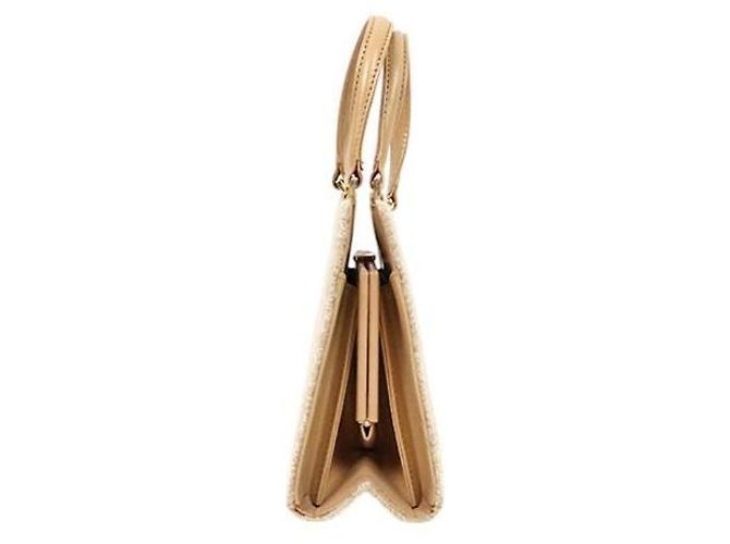 Fendi Mini mala tote Juka em lã bege Marrom - vista 2