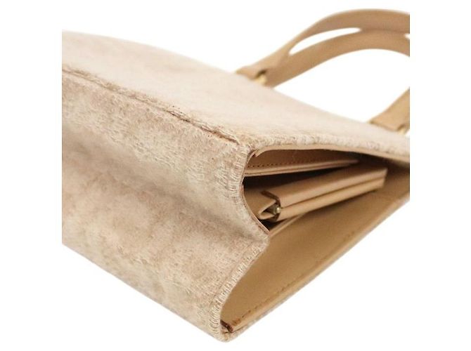 Fendi Mini mala tote Juka em lã bege Marrom - vista 5