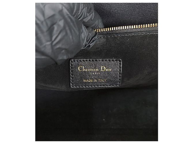 Dior Borsa Book Tote in pelle nera, dimensione Medium Nero - vista 12