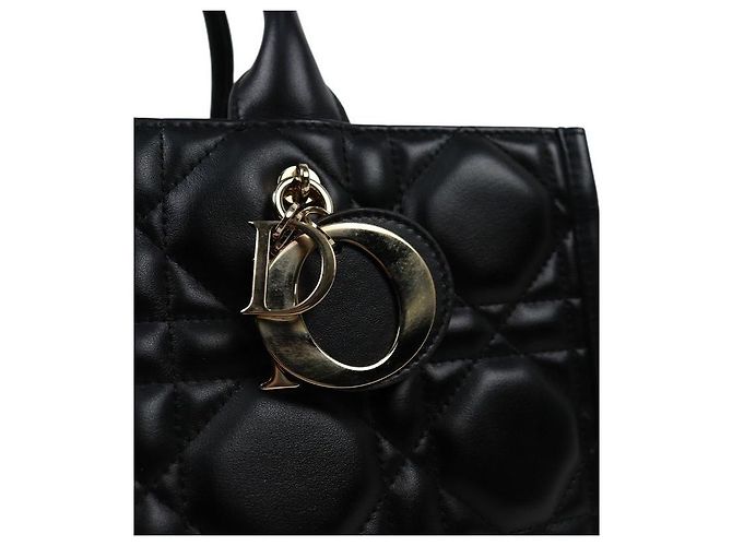 Dior Borsa Book Tote in pelle nera, dimensione Medium Nero - vista 7
