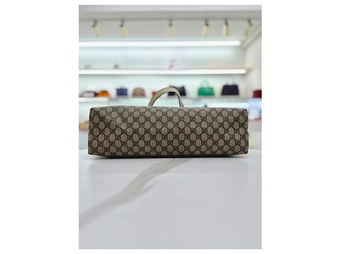Borsa Shopper Gucci Bianca in Tela Bianco - vista 15
