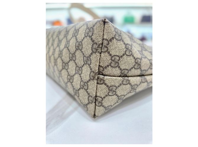 Borsa Shopper Gucci Bianca in Tela Bianco - vista 16