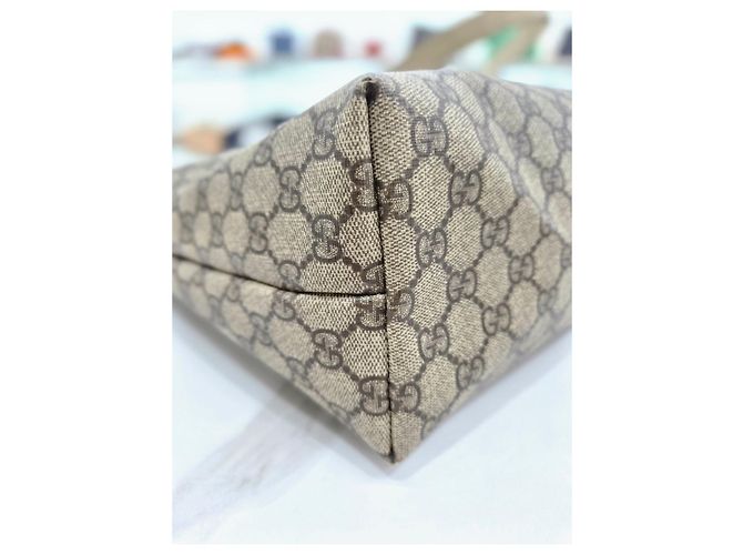 Borsa Shopper Gucci Bianca in Tela Bianco - vista 17