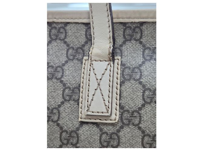 Borsa Shopper Gucci Bianca in Tela Bianco - vista 21