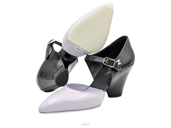 Chanel Décolleté in vernice Nero - vista 2