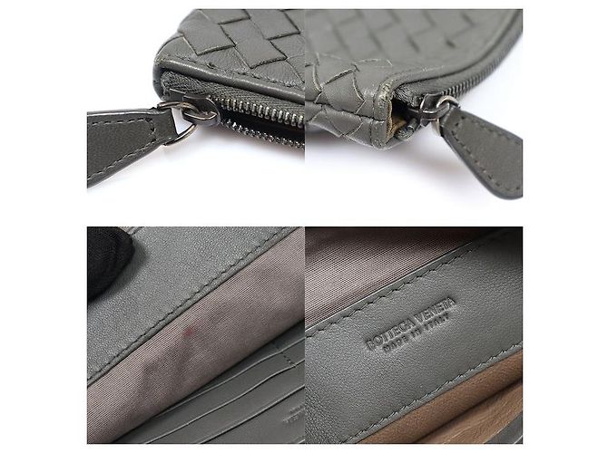 Bottega Veneta Clutch Large Pouch in Nappa Intrecciato Khaki Marrone - vista 7