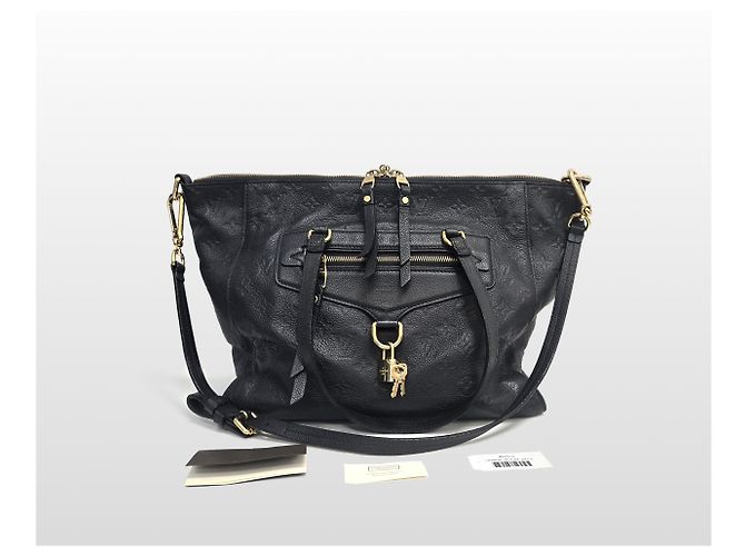 Louis Vuitton Borsa a tracolla Lumineuse PM in Monogram Empreinte nero - vista 11
