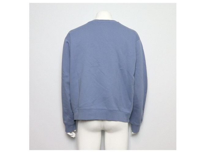 Dior Cotton Couture Rundes Sweatshirt Herren T-Shirt Blau - Ansicht 4