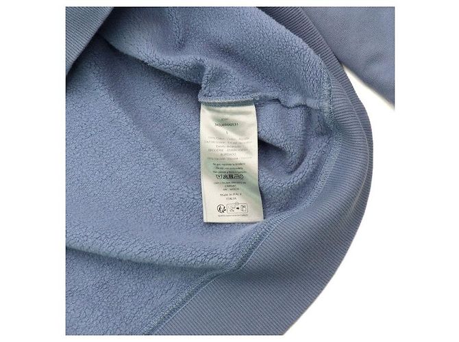 Dior Cotton Couture Rundes Sweatshirt Herren T-Shirt Blau - Ansicht 6