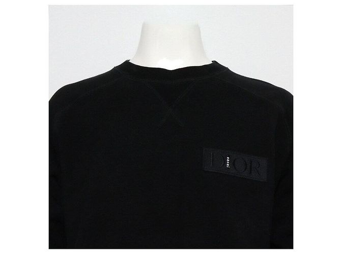 Dior Baumwoll-Sweater T-Shirt mit Rundhalsausschnitt für Herren Schwarz - Ansicht 2