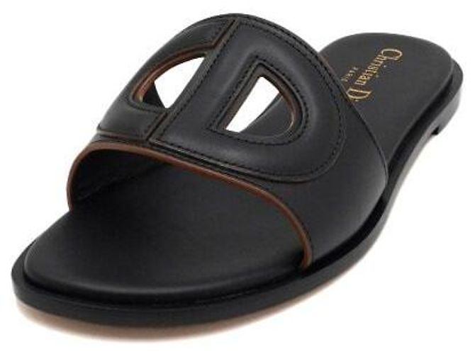 Dior Mules da donna D-Club in vitello nero - vista 2