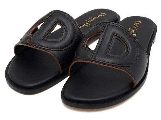 Dior Mules da donna D-Club in vitello nero - vista 3