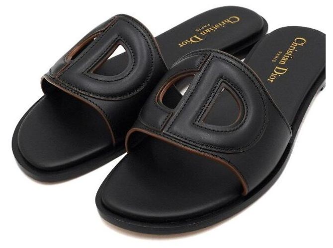 Dior Mules da donna D-Club in vitello nero - vista 6