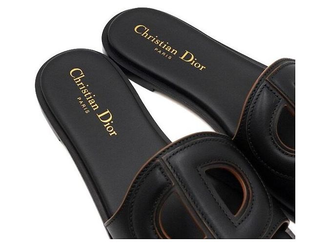 Dior Mules da donna D-Club in vitello nero - vista 7