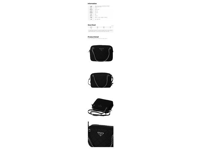 Prada Bolsa de ombro e transversal em nylon Tessuto com logo triangular Preto - vista 2