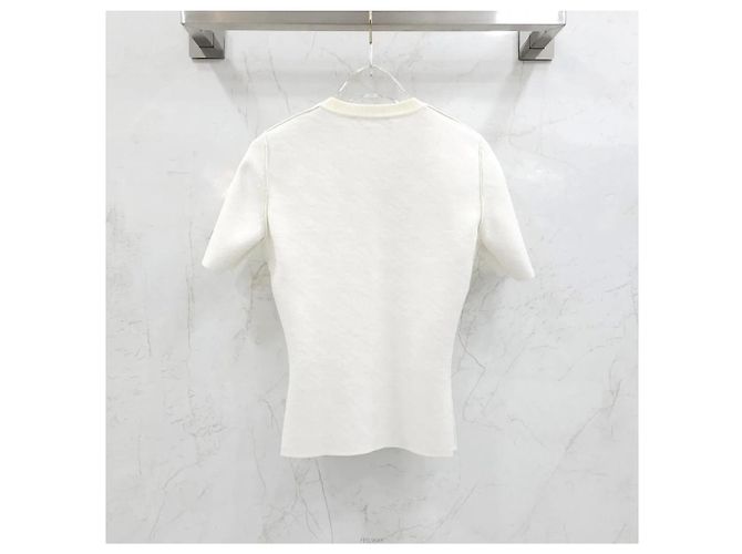 Fendi Gebürsteter Double Knit White Weiß - Ansicht 2