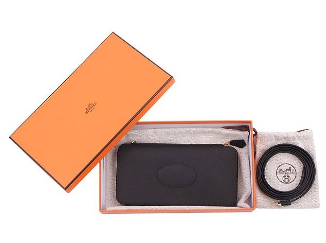Hermès Macaron To Go Geldbörse Schwarz - Ansicht 9