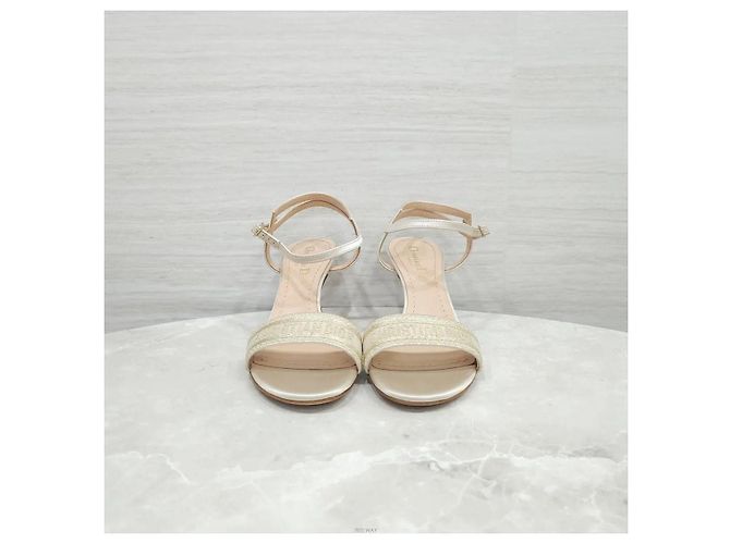 Dior Sandali con tacco e cinturino Gold - vista 2