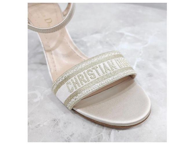 Dior Sandali con tacco e cinturino Gold - vista 6