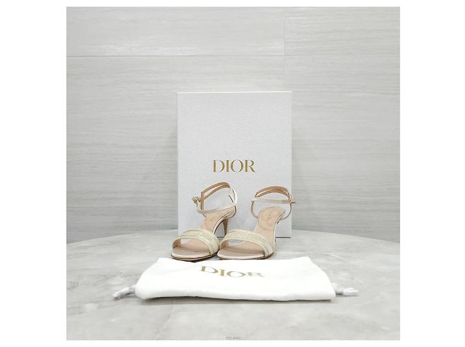 Dior Sandali con tacco e cinturino Gold - vista 9