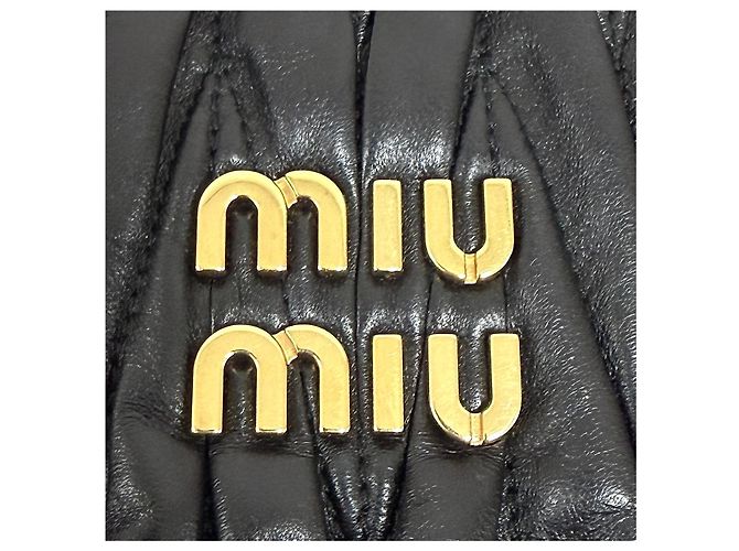 Miu Miu Nappa Tote Bag Schultertasche Schwarz - Ansicht 7