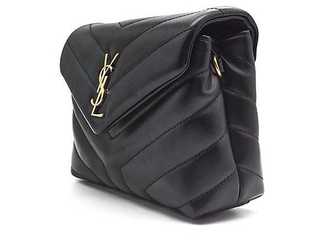 Saint Laurent Borsa a tracolla Monogram Lulu Toy Nero - vista 2