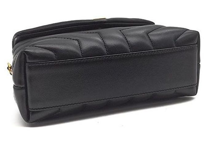 Saint Laurent Borsa a tracolla Monogram Lulu Toy Nero - vista 7