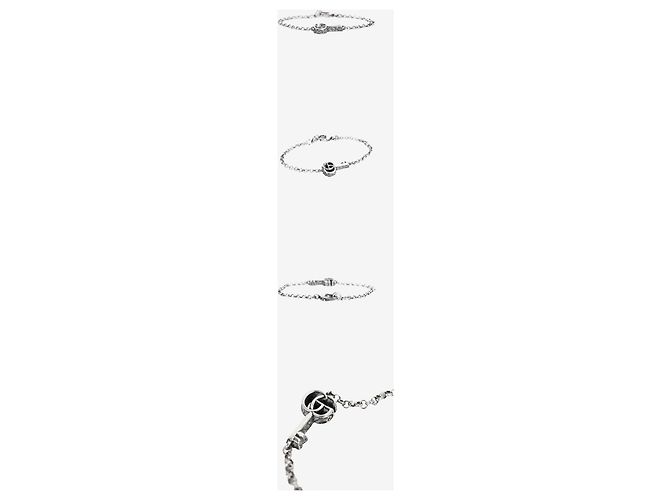 Gucci Bracciale con ciondolo a chiave Marmont in argento sterling - vista 2