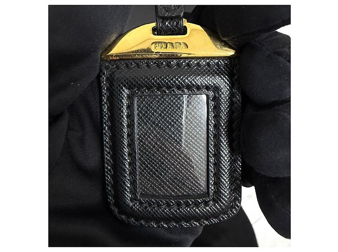 Prada Borsa Tote e a Tracolla Saffiano Lux Nero - vista 11