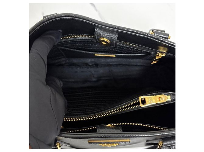Prada Borsa Tote e a Tracolla Saffiano Lux Nero - vista 18