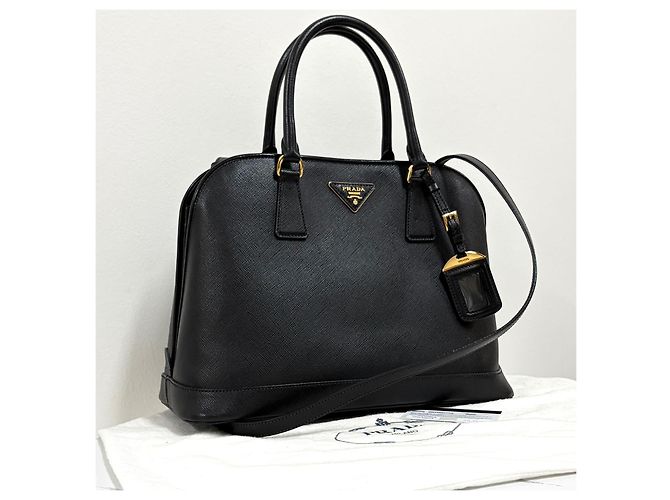 Prada Borsa Tote e a Tracolla Saffiano Lux Nero - vista 4