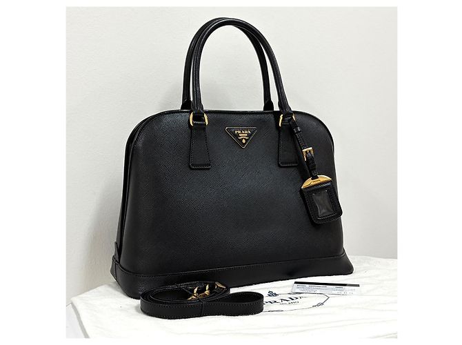 Prada Borsa Tote e a Tracolla Saffiano Lux Nero - vista 5
