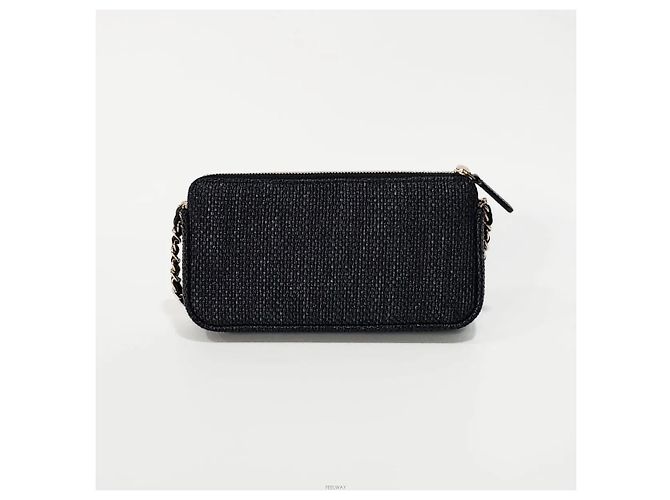 Chanel Borsa crossbody mini con catena Doville Nero - vista 3