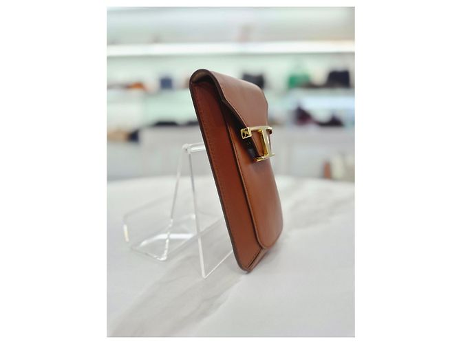 Tod's Zeitloses Leder-Smartphone-Mini-Taschen- und Kartenhalter-Set Braun - Ansicht 13