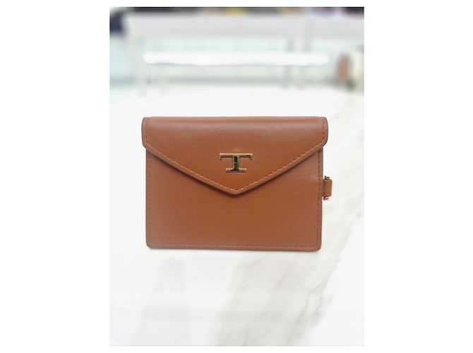 Tod's Zeitloses Leder-Smartphone-Mini-Taschen- und Kartenhalter-Set Braun - Ansicht 18