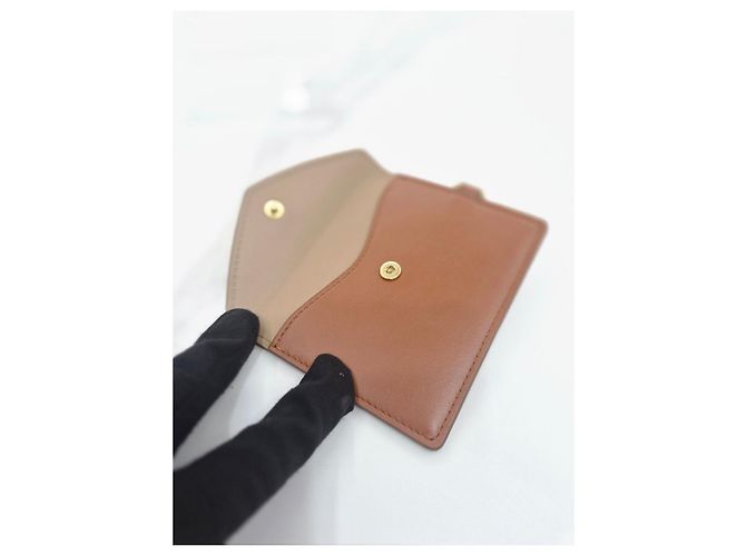 Tod's Zeitloses Leder-Smartphone-Mini-Taschen- und Kartenhalter-Set Braun - Ansicht 20