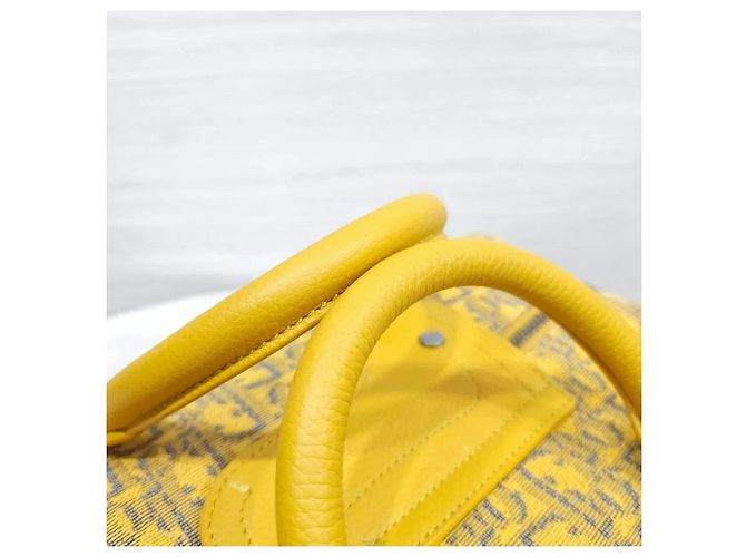 Dior Borsa a tracolla New Ring Yellow Oblique Jacquard Giallo - vista 4