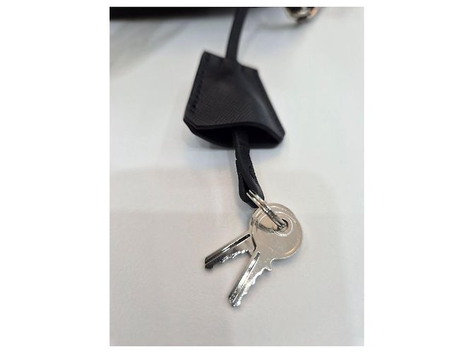 Prada Borsa a tracolla e crossbody Tesuto Impuntura Quilting Chain Black Nero - vista 21